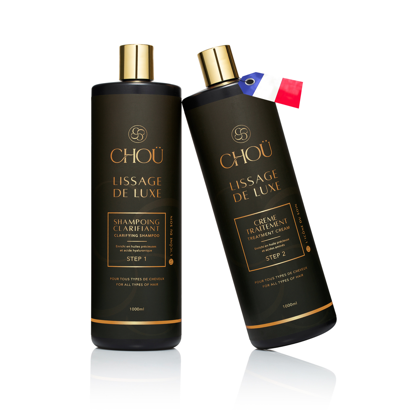 Kit Lissage Haut de Gamme 1L (Crème Traitement + Shampoing)